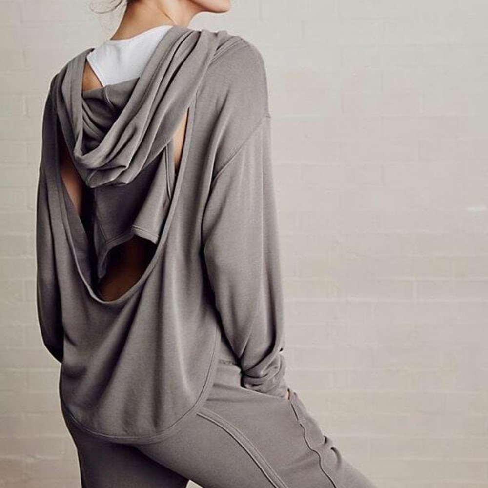Cut out back hoodie